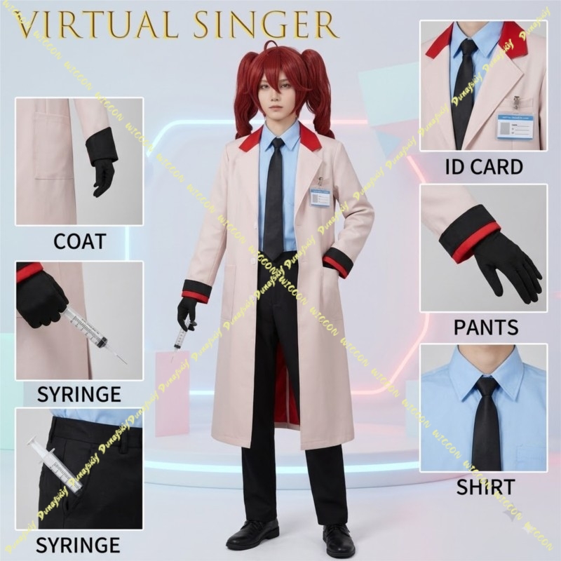 Medical Lab Games - Costume de cosplay sur le thème
