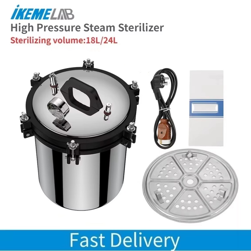 Medical Lab - IKEME 18/24L Machine à Autoclave Portable