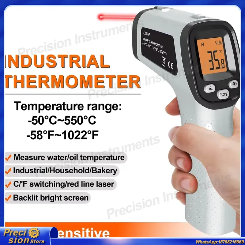 Digital Thermometer Infrared - Thermomètre infrarouge sans contact CX6050, pistolet