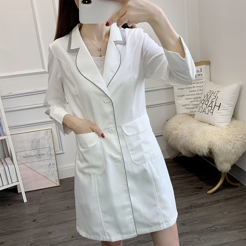Blanc court beauté uniforme ro - Lab Coat Medical avis et prix