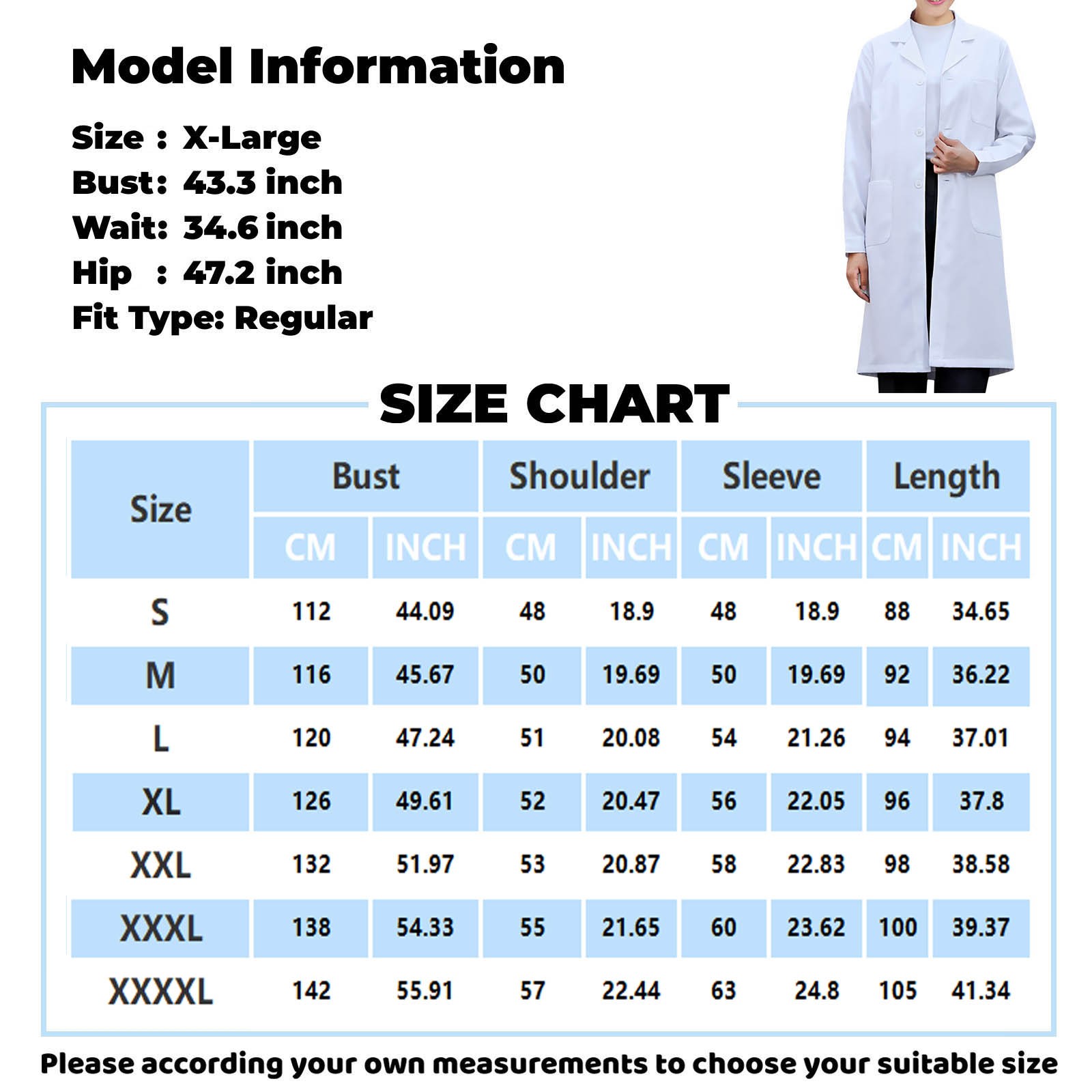 Bateau de laboratoire blanc po - Lab Coat Medical avis et prix