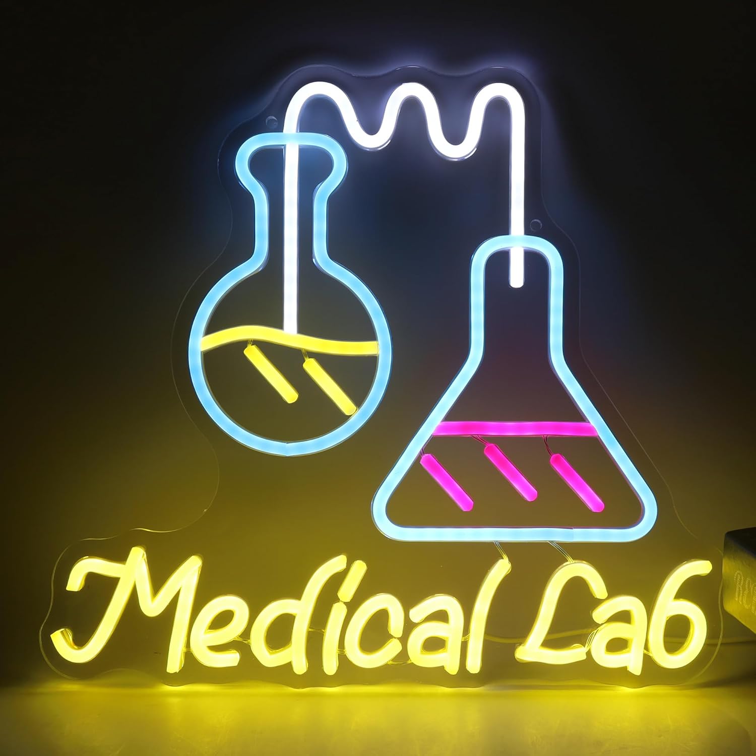 Enseigne néon LED alimentée pa - Medical Lab Gifts avis et prix