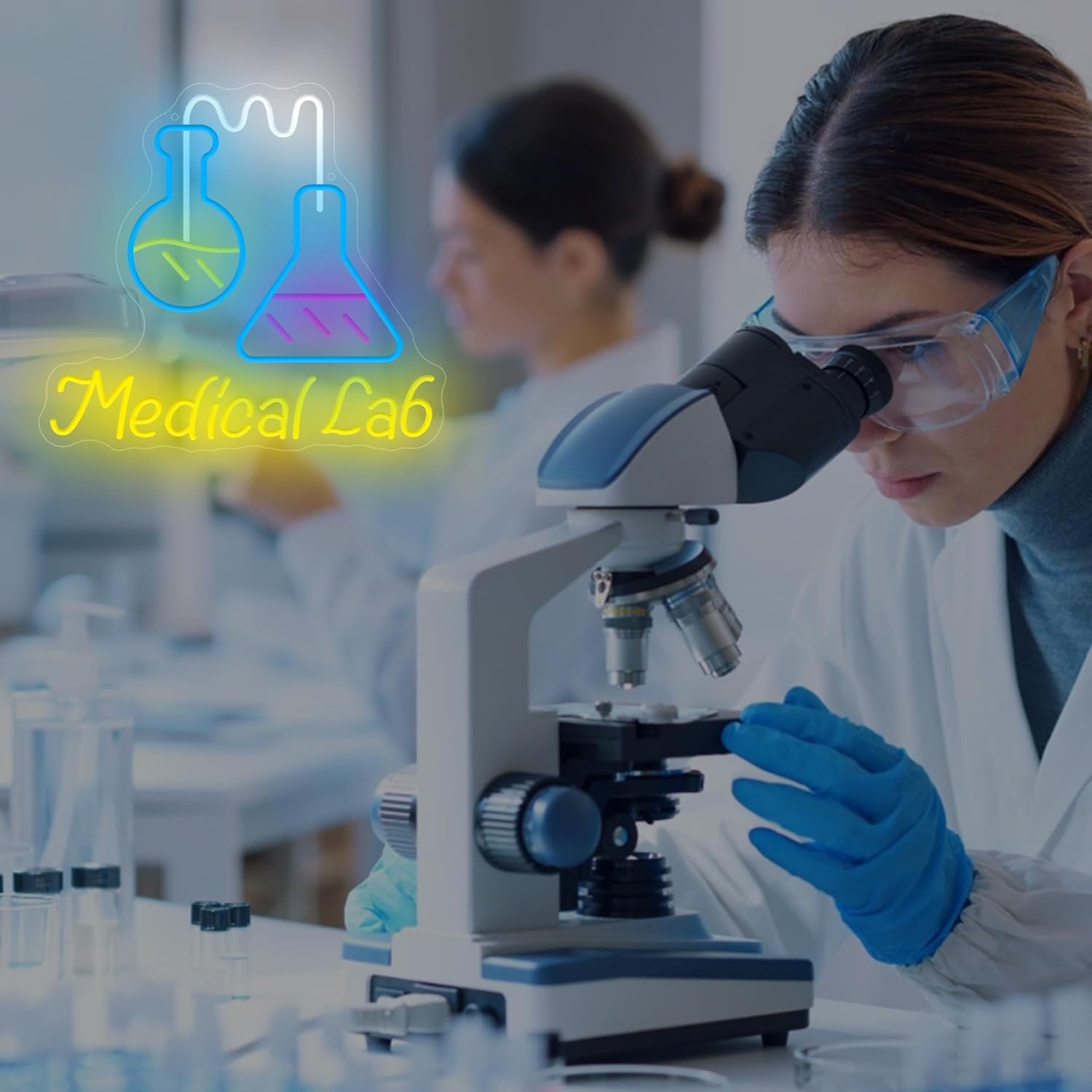 Enseigne néon LED alimentée pa - Medical Lab Gifts avis et prix
