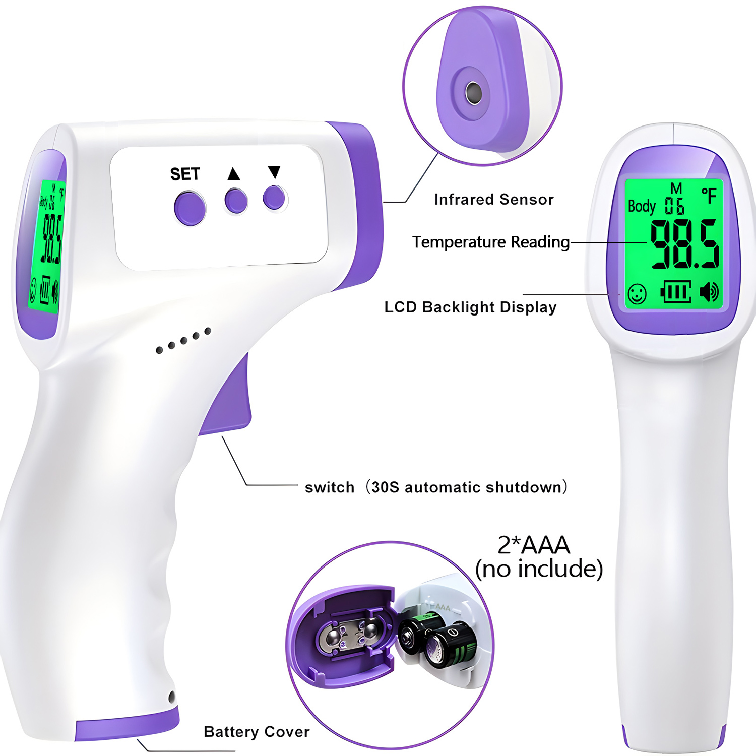Thermomètre numérique infrarou - Digital Thermometer Infrared avis et prix