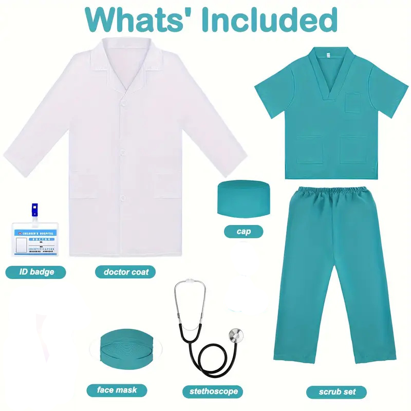 Tenue de Cosplay pour enfants, - Lab Coat Medical avis et prix